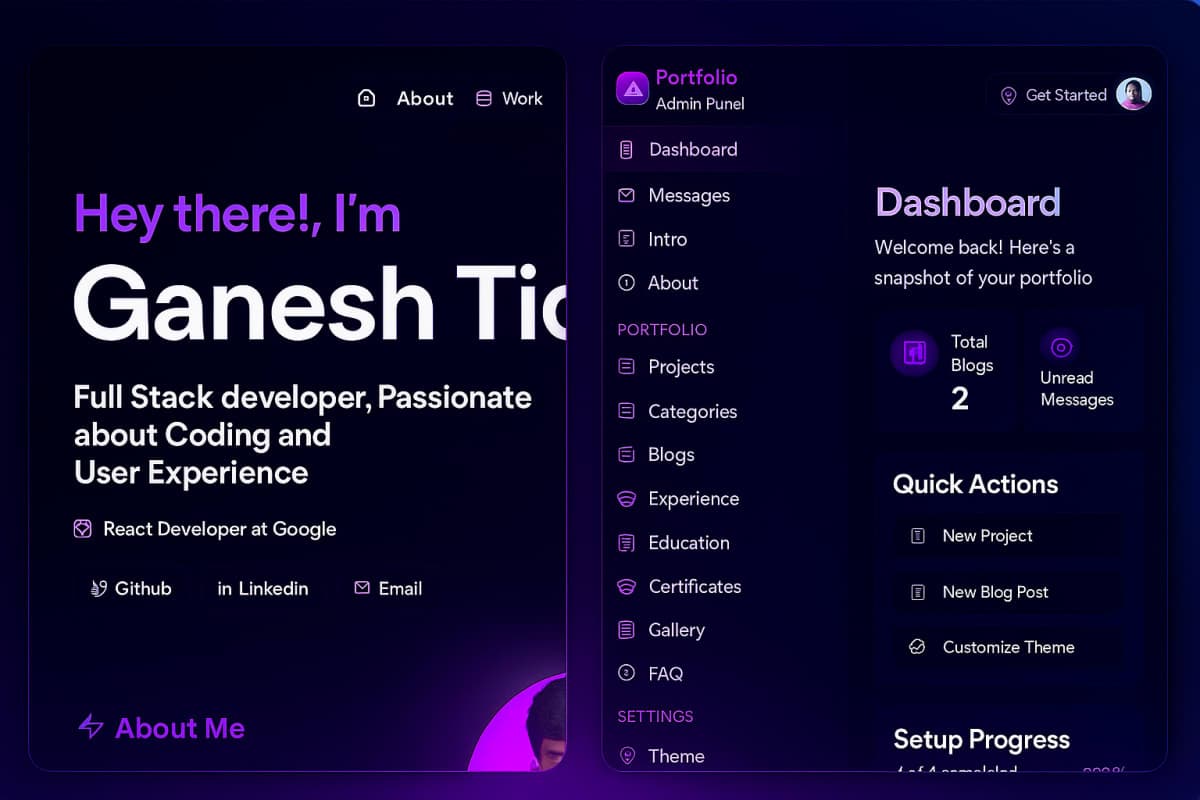 Modern Portfolio β The Ultimate Customizable Portfolio Builder